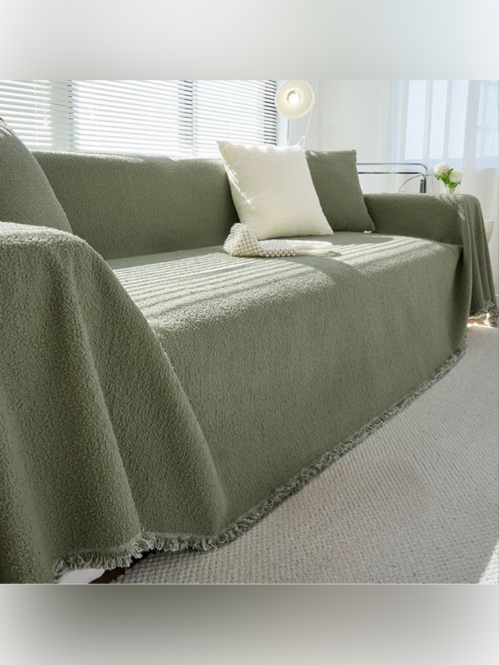 Slashop Cozy Winter Style Sofa/Couch Cover 180”x340”